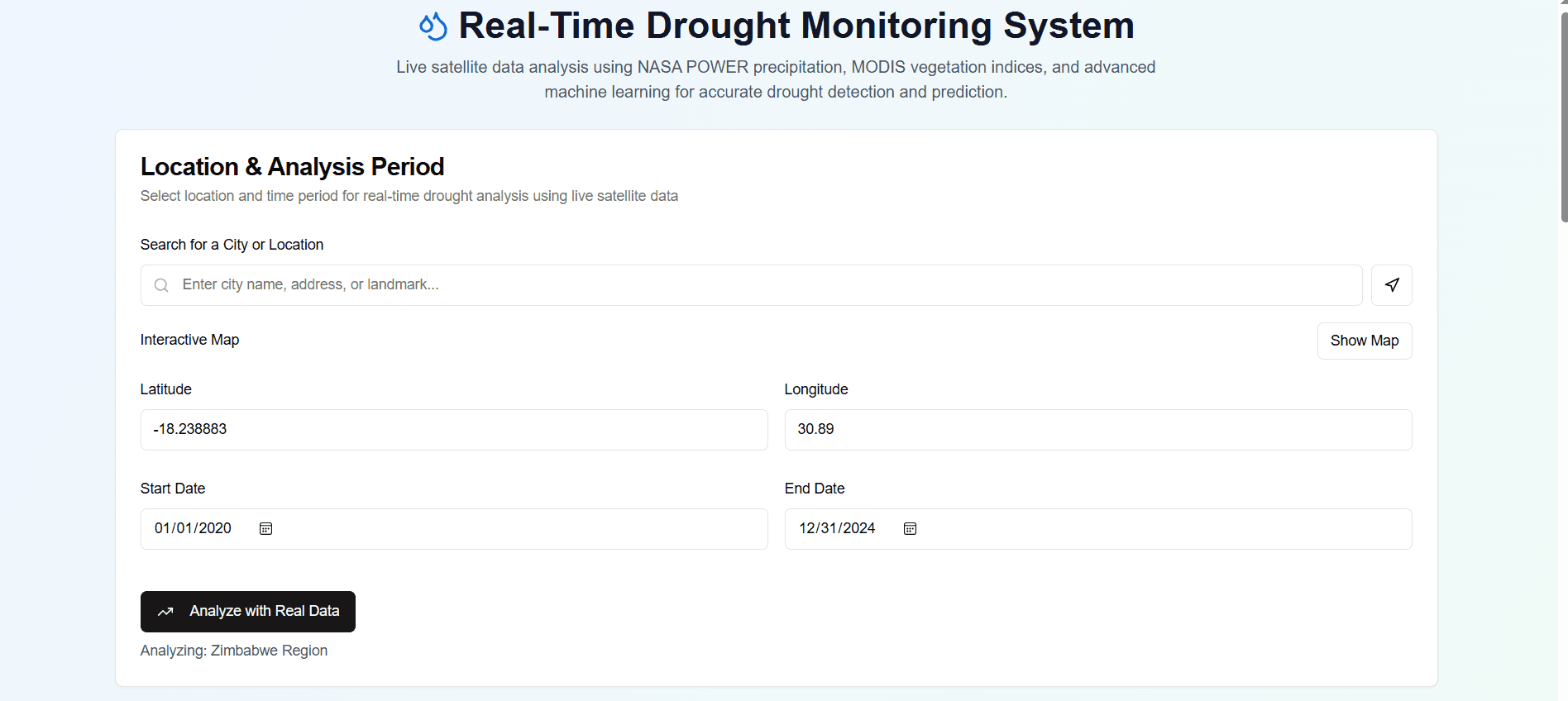 Drought Monitoring System